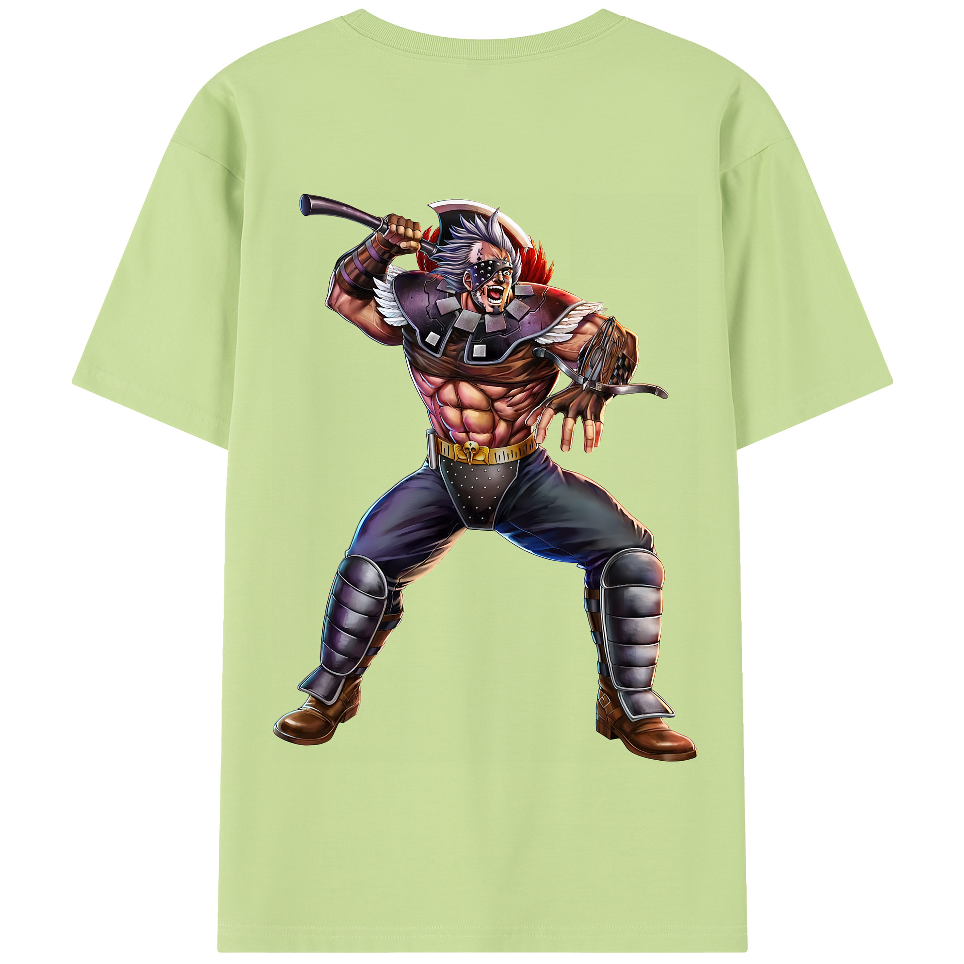 （画像用） 北斗の拳 Fist of the North Star 綿100％半袖Tシャツ（背面プリント）